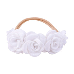 BFNAAgirl rhinestone-embellished floral headband shines in portraits and occasions.