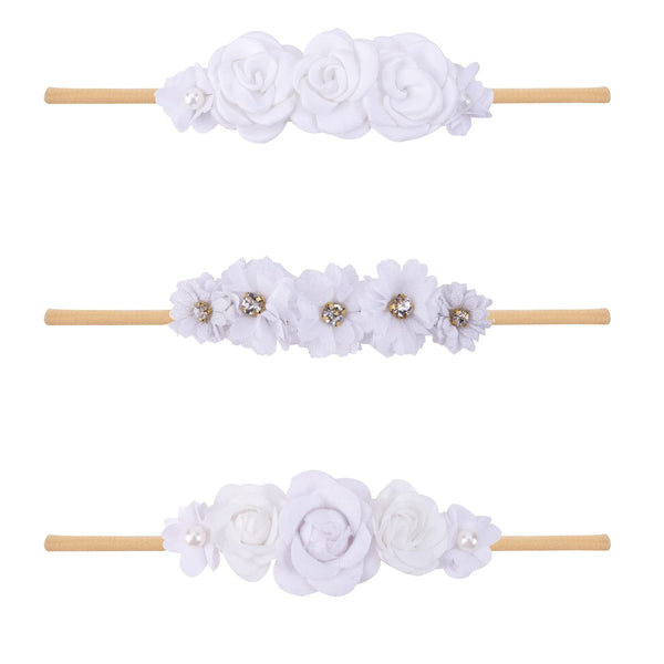 BFNAAgirl floral headband with rose-style petals adds cute charm to everyday outfits.
