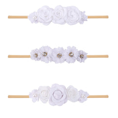 BFNAAgirl floral headband with rose-style petals adds cute charm to everyday outfits.