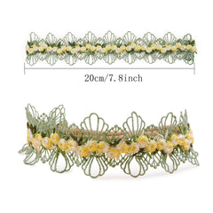 BFNAAgirl gift-boxed set of three flower headbands for celebrations.