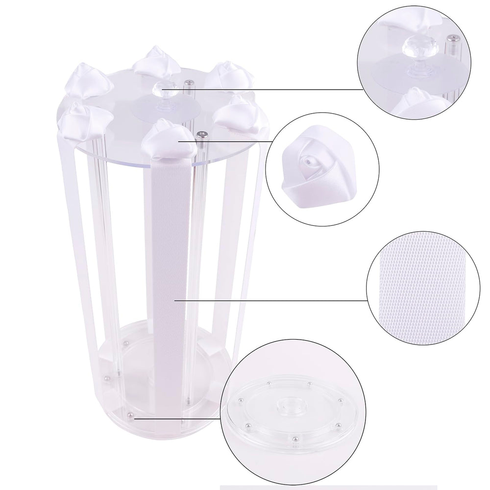 BFNAAgirl acrylic base keeps baby bows stable and safe.