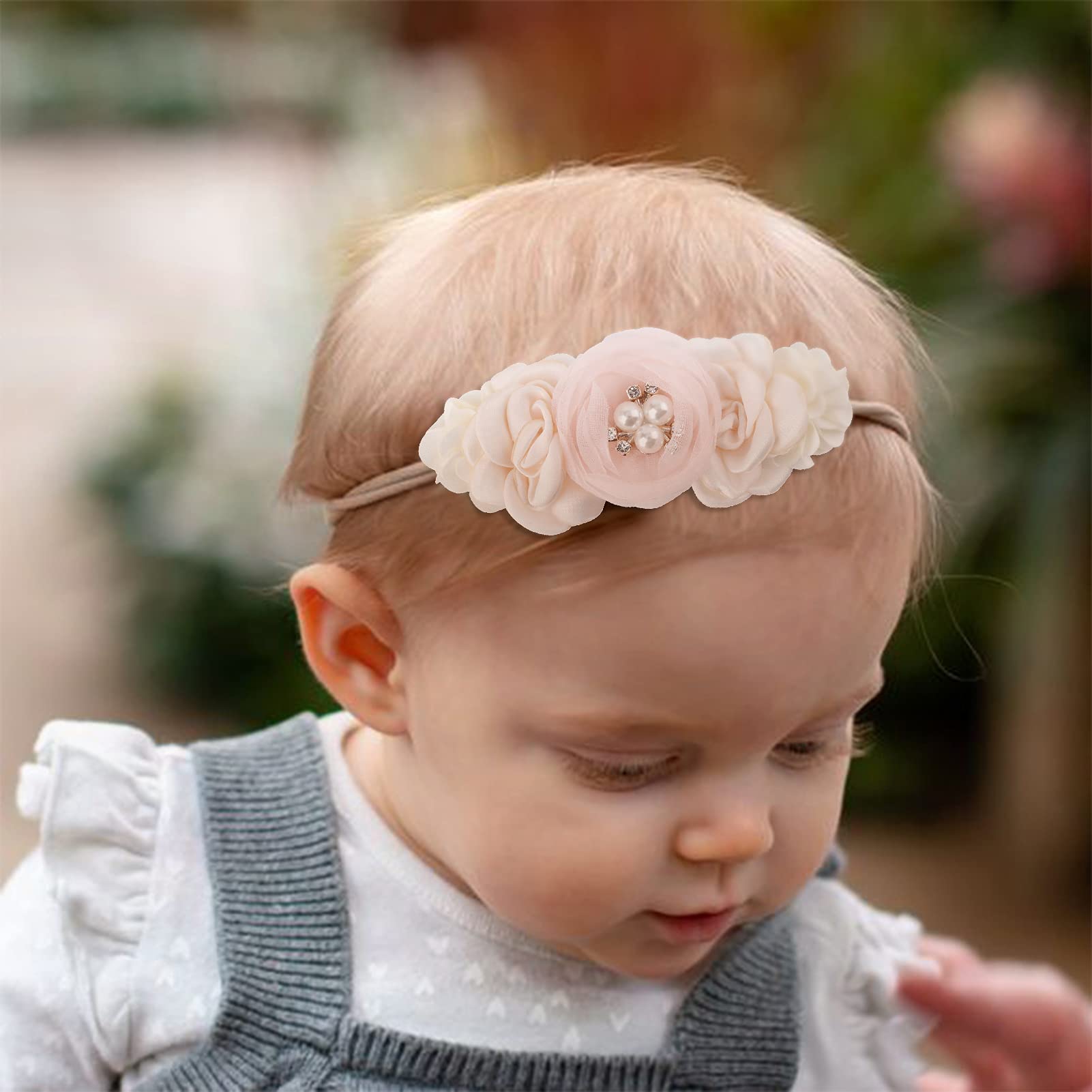 BFNAAgirl headband back cotton pad, soft against skin during long wear.