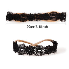 BFNAAgirl nylon-elastic headband close-up, stretchable and gentle on hair