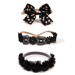 BFNAAgirl new model headband with flower collection for baby girls, soft and comfy