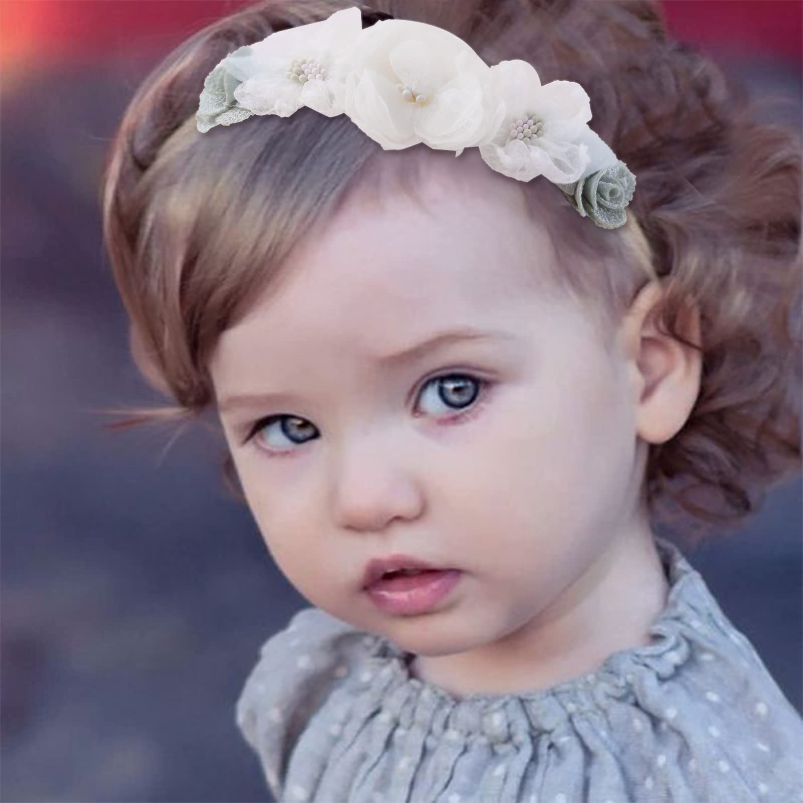 BFNAAgirl headbands suited for newborn photography props.