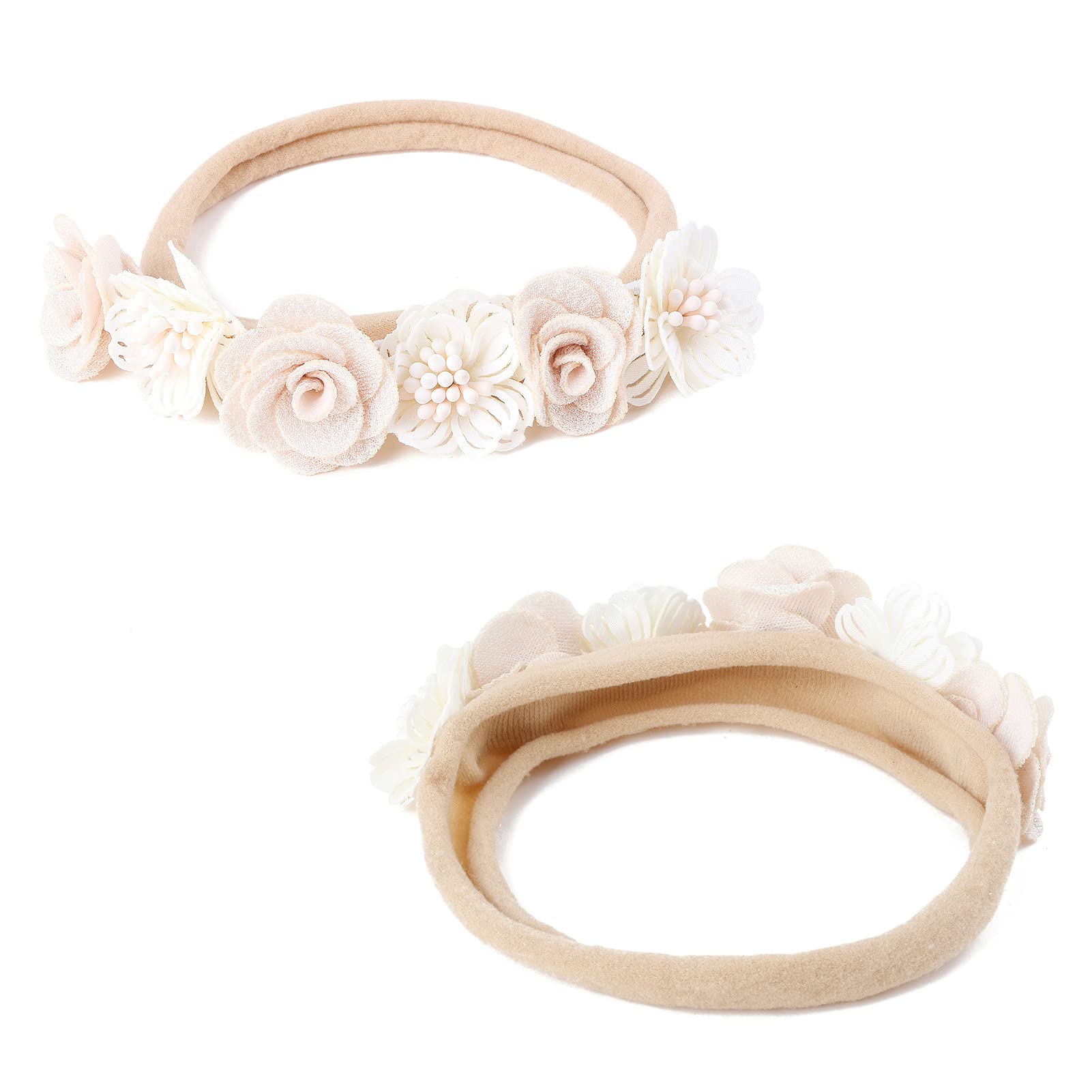 BFNAAgirl floral headbands complement various outfits and photoshoots.