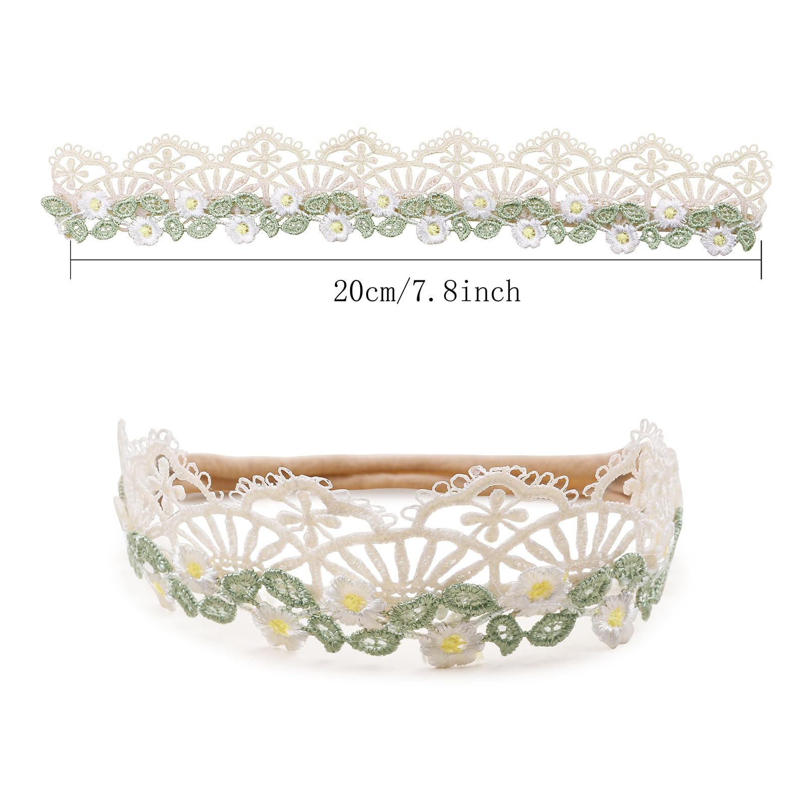 BFNAAgirl three-piece floral headband set arrives in delicate gift box.
