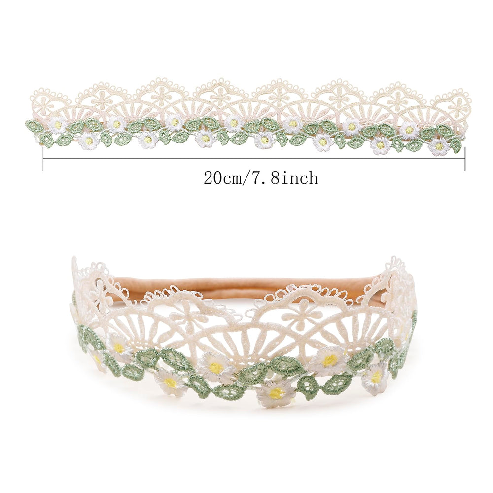 BFNAAgirl three-piece floral headband set arrives in delicate gift box.