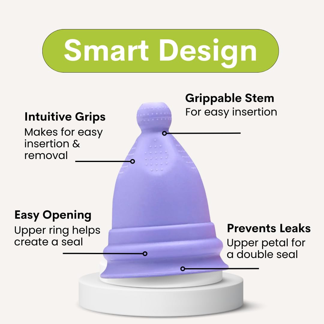 Bfree Cup 12-hour wear lets you go about busy days with peace of mind.