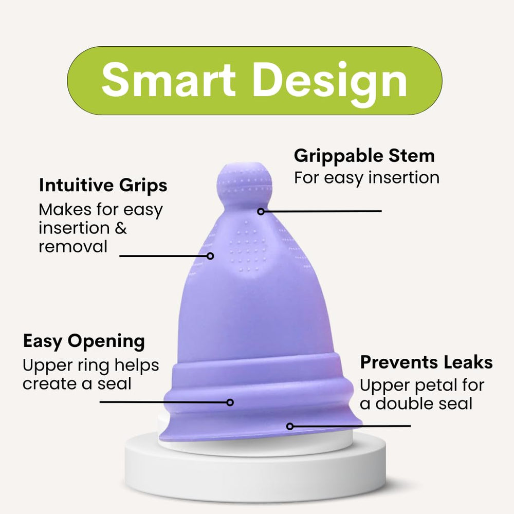 Bfree Cup 12-hour wear lets you go about busy days with peace of mind.