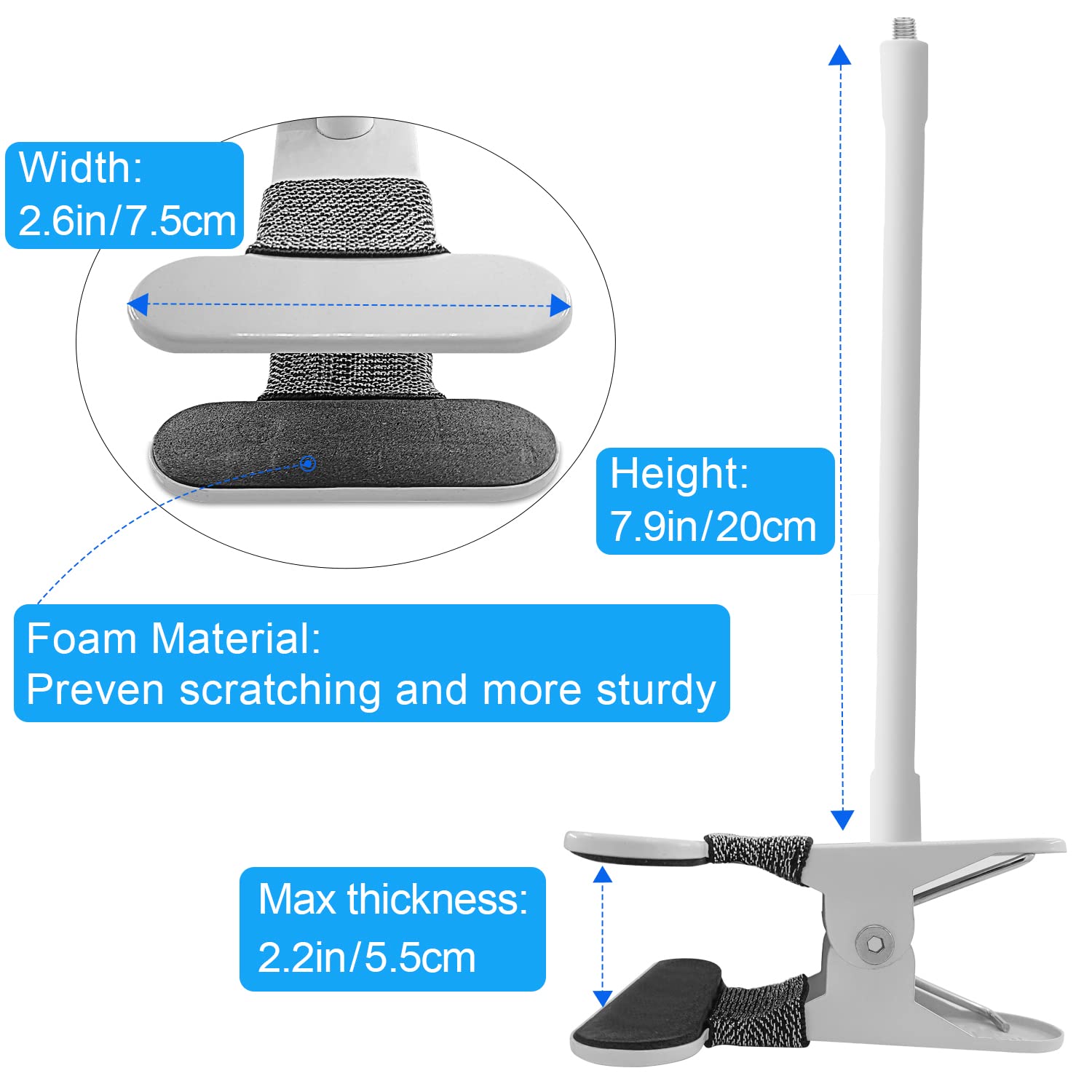 BFYTN aluminum-durability clamp withstands repeated adjustments.