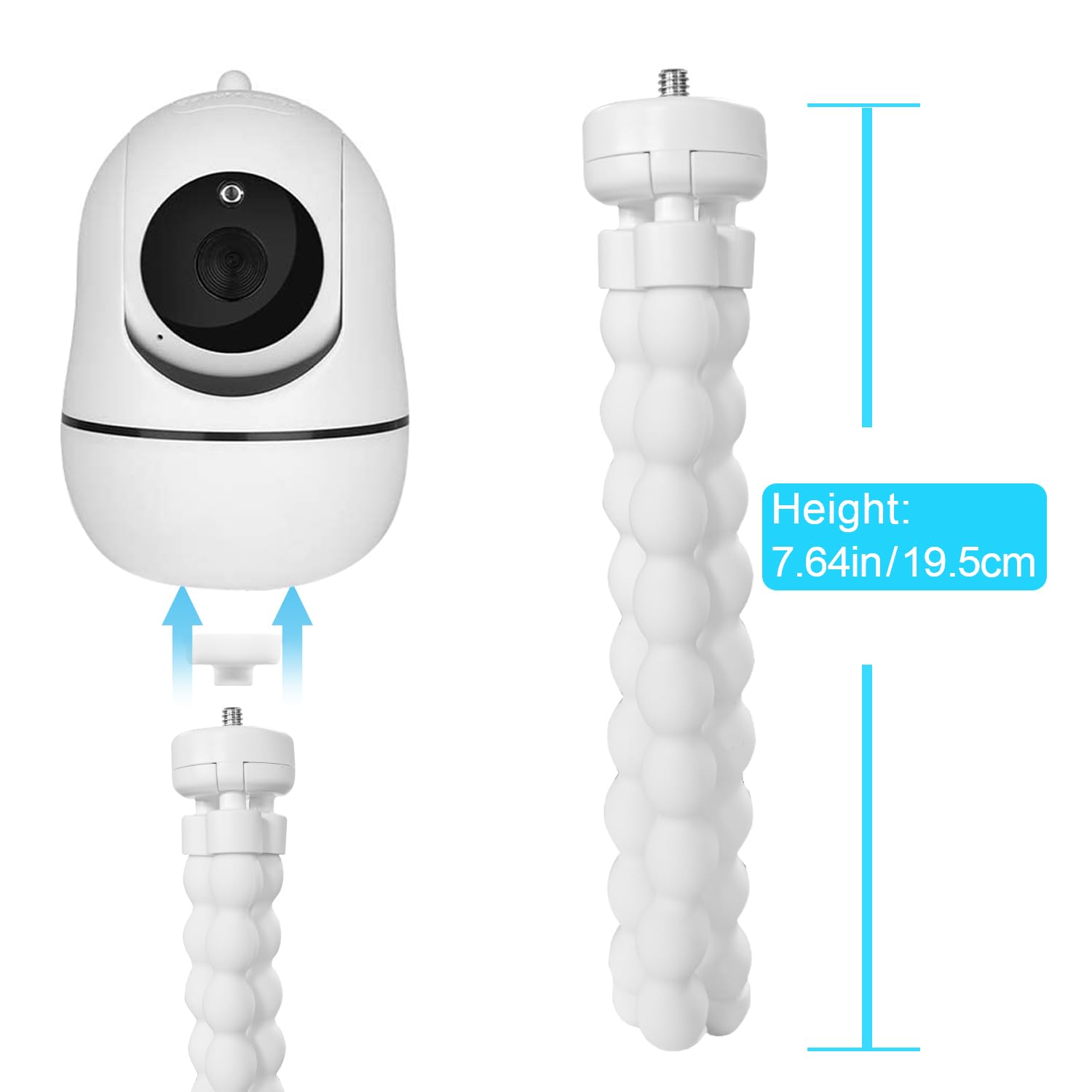 BFYTN crib-rail mount enables versatile viewing angles around the nursery.