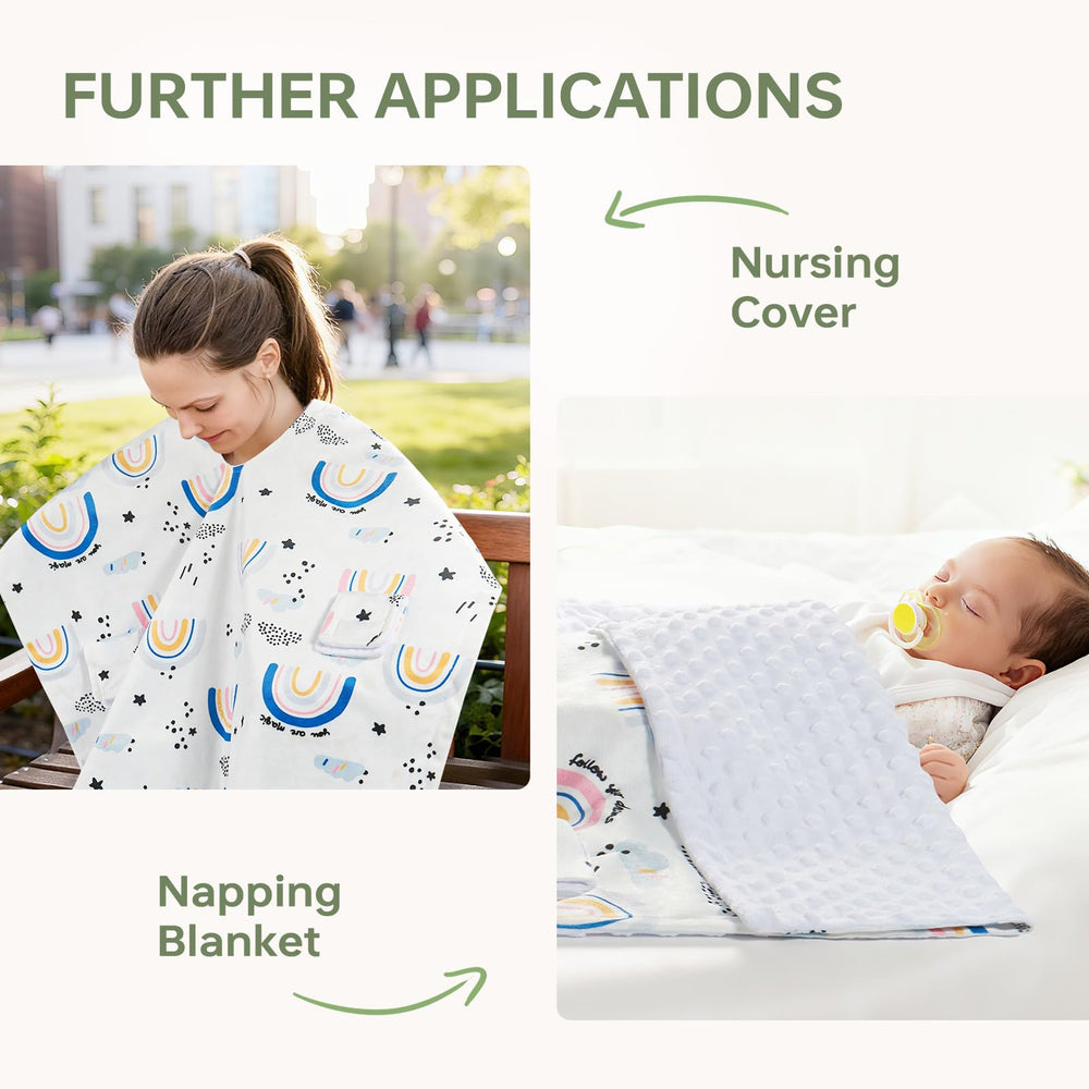 Peekaboo opening lets you check your baby discreetly.