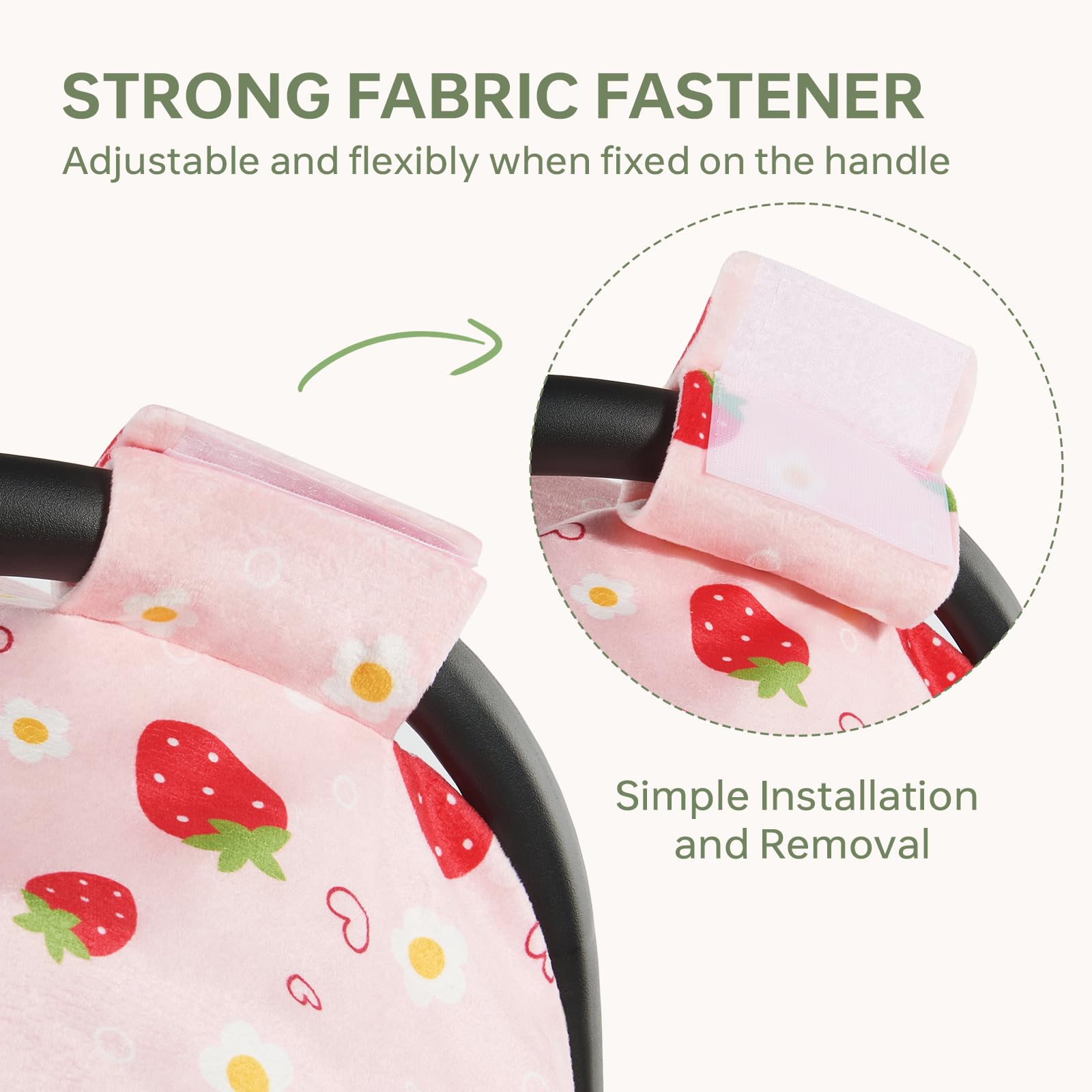 BG-BABYGO velcro straps ensure fast setup for on-the-go parents.