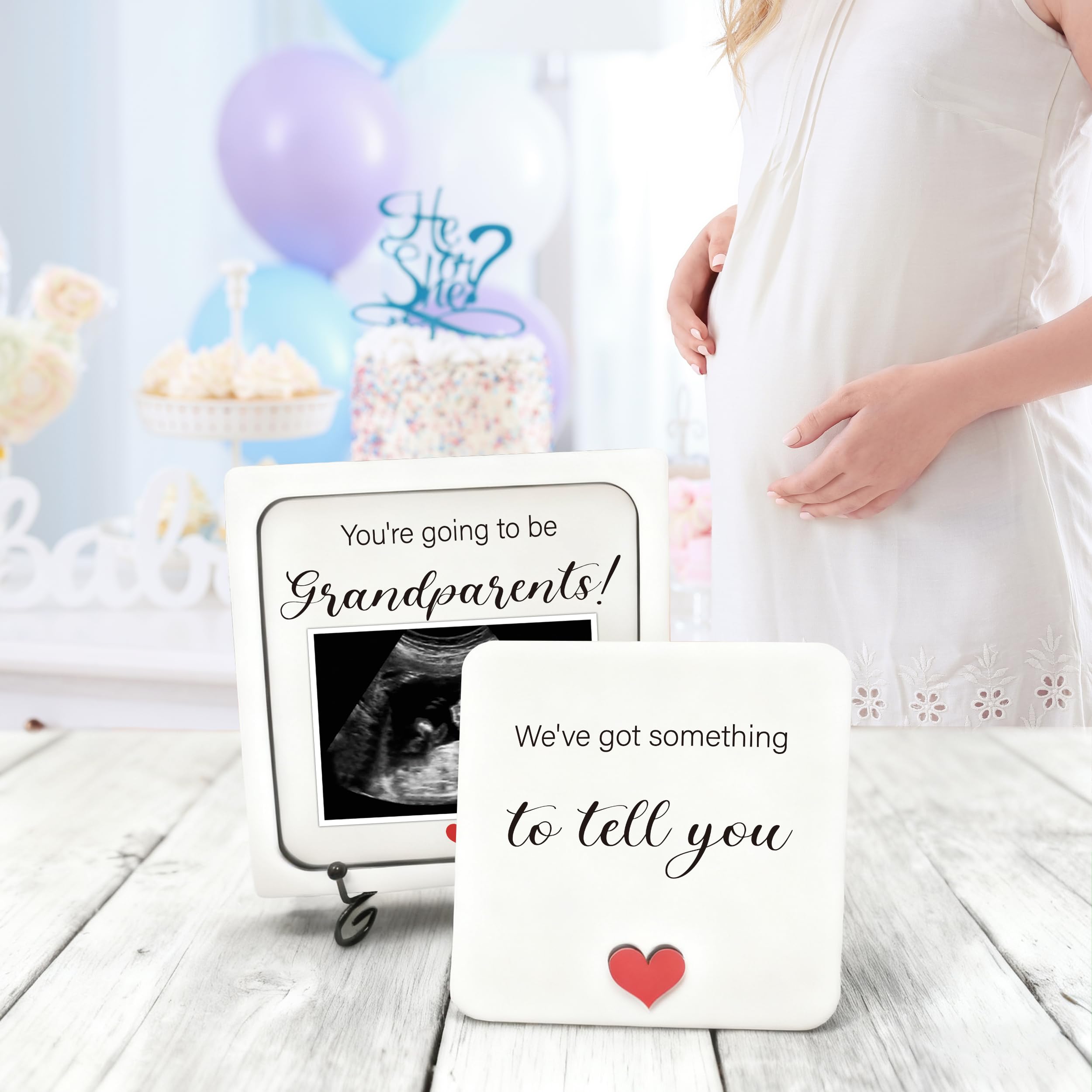 BGFMVS versatile birth announcement board doubles as a baby welcome keepsake