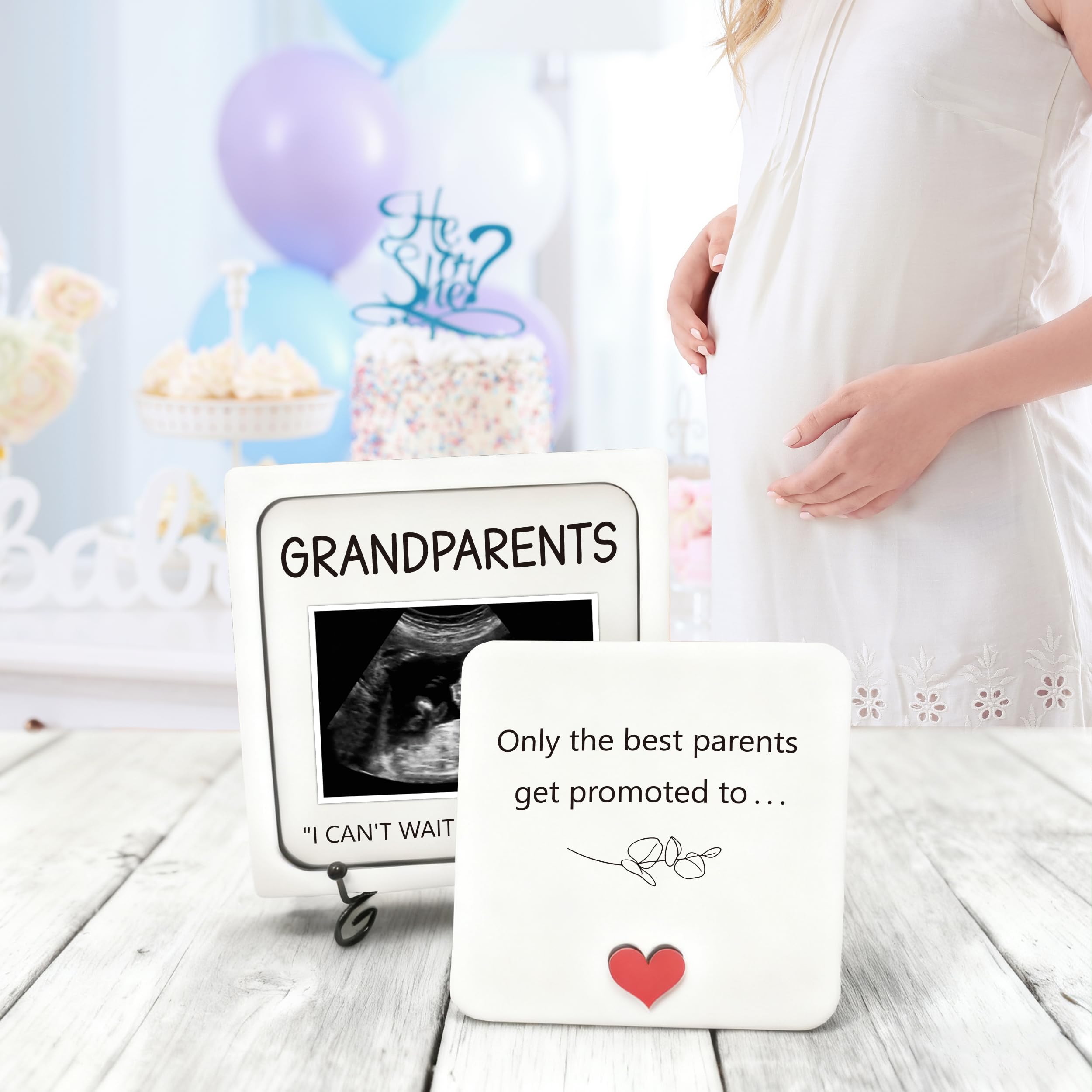 BGFMVS grandparents gift idea frame for celebrating pregnancy news.