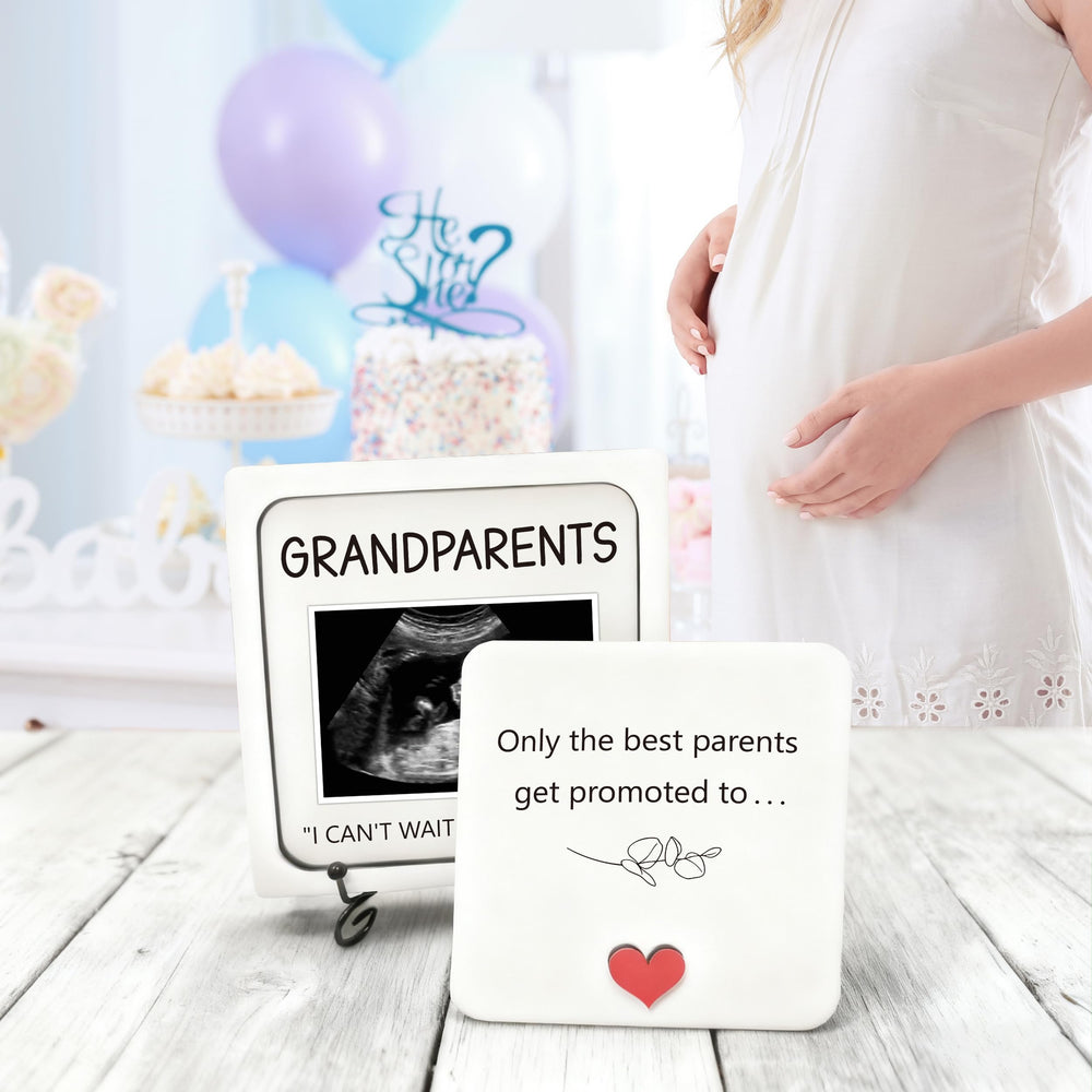 BGFMVS grandparents gift idea frame for celebrating pregnancy news.