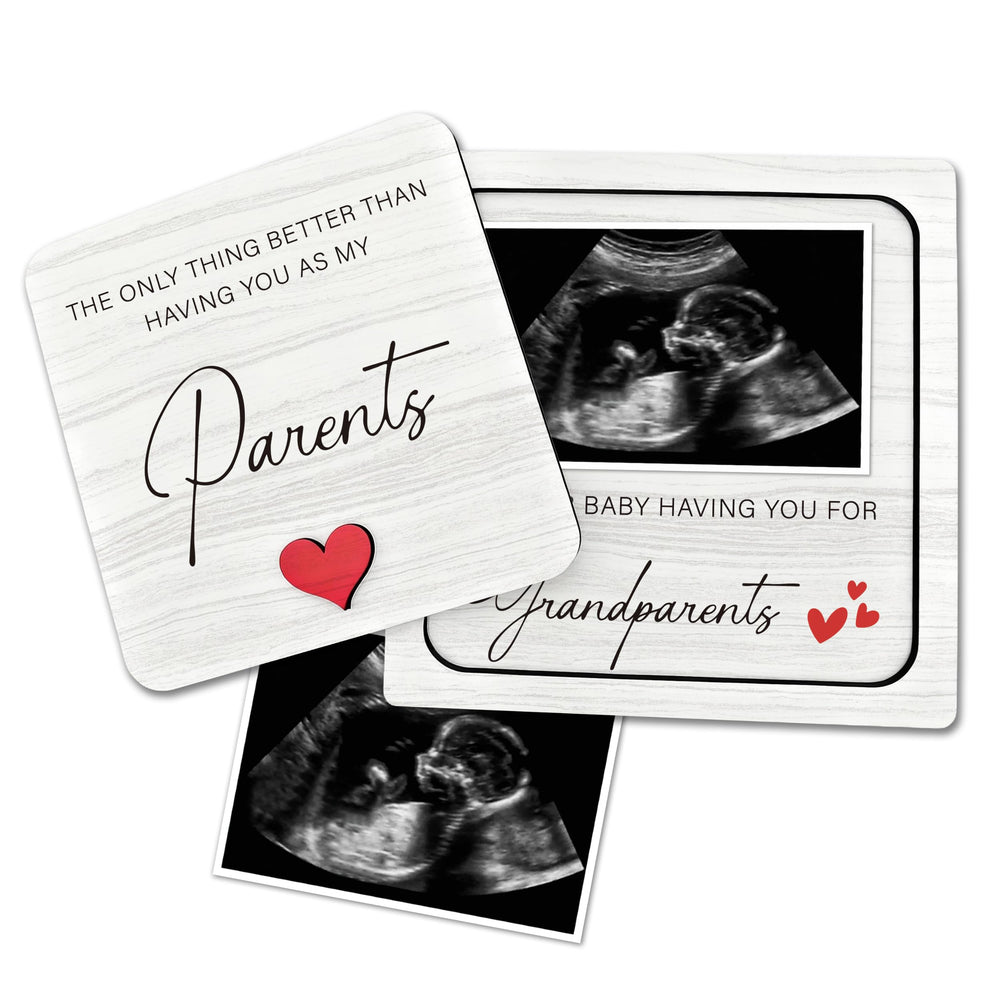BGFMVS pregnancy announcement frame ready for display at home.