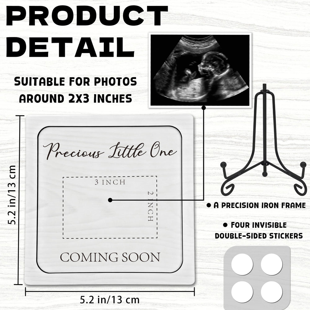 BGFMVS wooden pregnancy announcement sign, a stylish keepsake for family reveals.