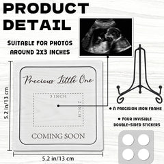 BGFMVS wooden pregnancy announcement sign, a stylish keepsake for family reveals.