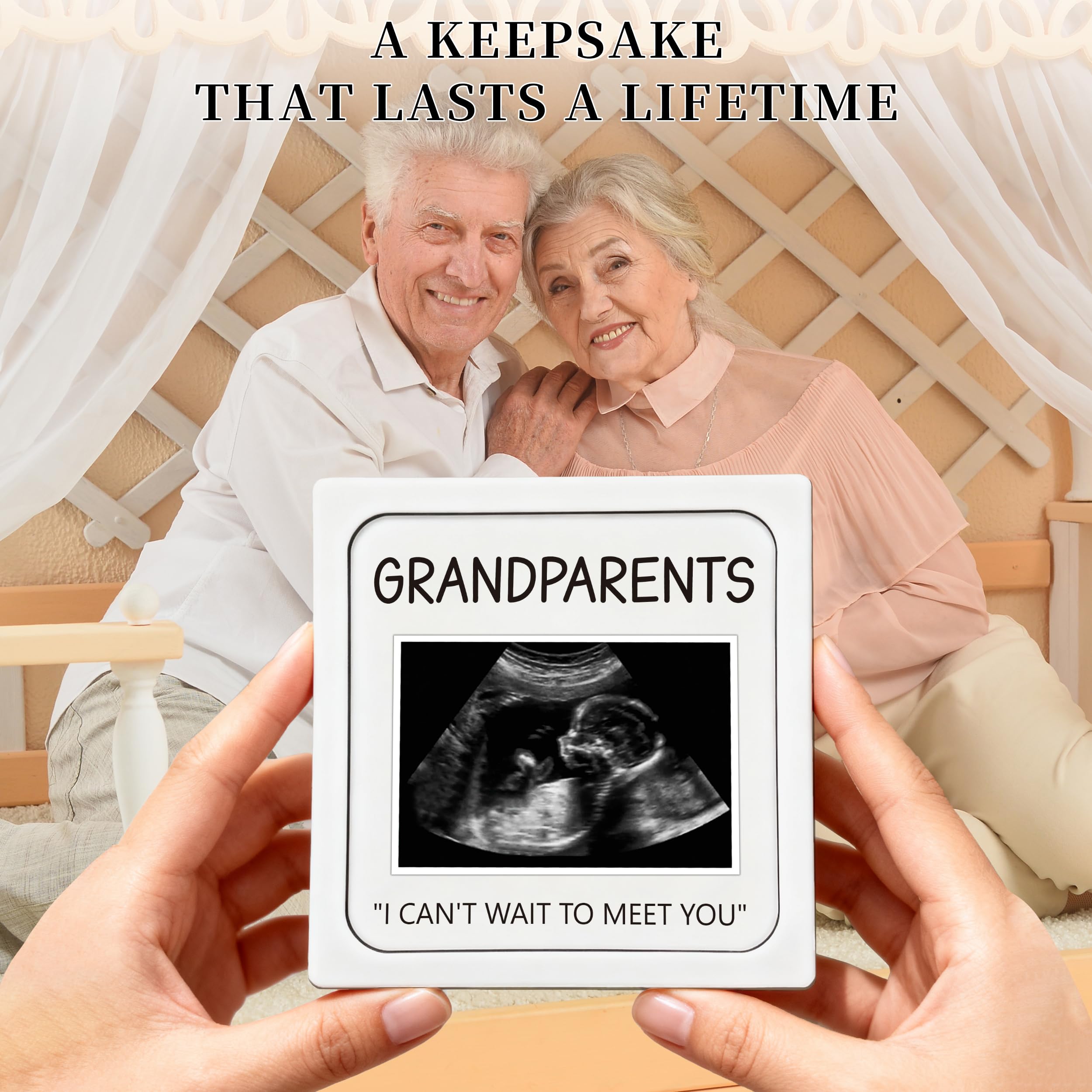 BGFMVS wooden surprise box displays ultrasound image and heartfelt notes.