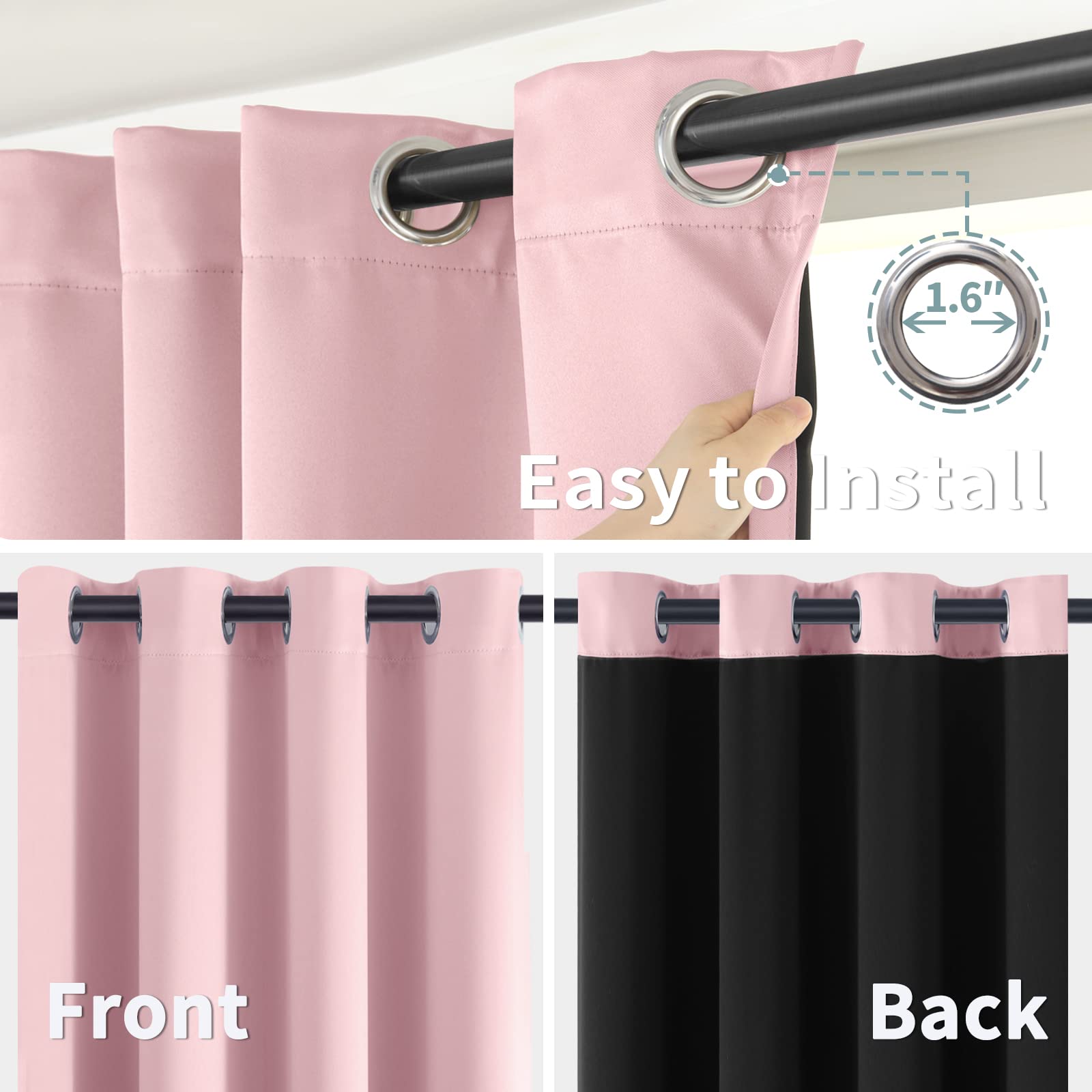 BGment Baby Pink noise dampening panels softening exterior sounds.