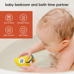 B&H thermometer in time mode displays current time for routine baths.