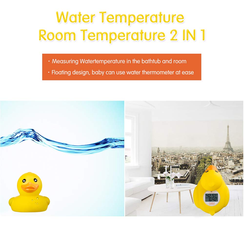 B and H time and temperature clock feature on the duck thermometer