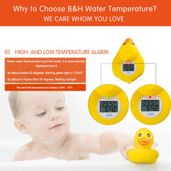 B H bath thermometer displays Celsius and Fahrenheit for flexible checks.