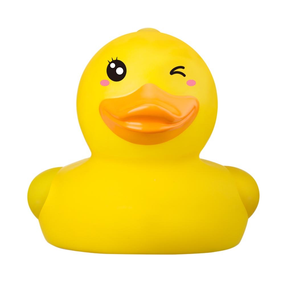 Compact floating design doubles as a playful bath toy.