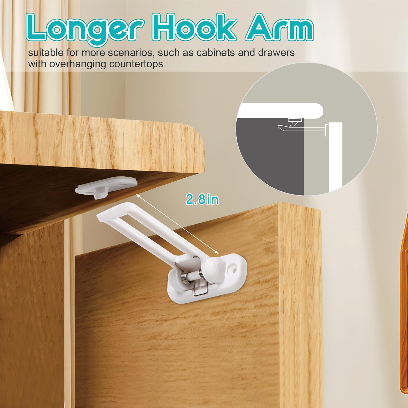 BHLBarley invisible foldable design locks blend with cabinetry.