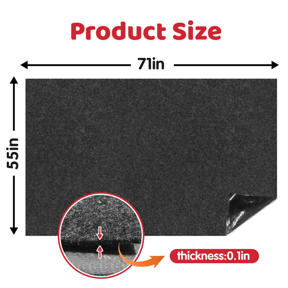 Bhyhok mat with waterproof bottom protects floors from moisture and dirt.