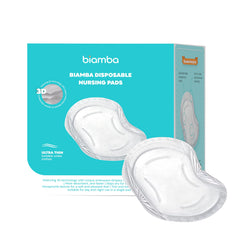 Biamba nursing pads in individual wrappers for clean, portable protection.