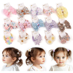 BIANHUAN baby hair ties with bows in 30 colors, ideal for quick ponytails.