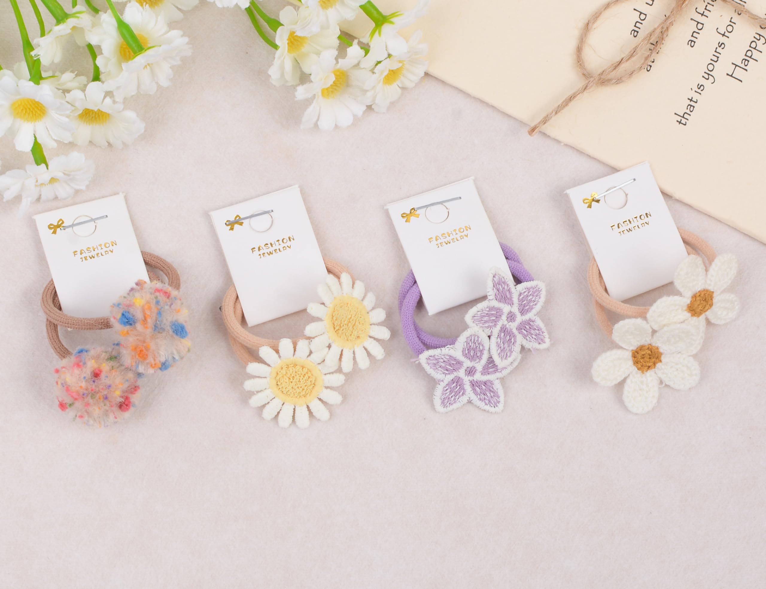 BIANHUAN bows and hair ties pack, a charming gift for little ones.