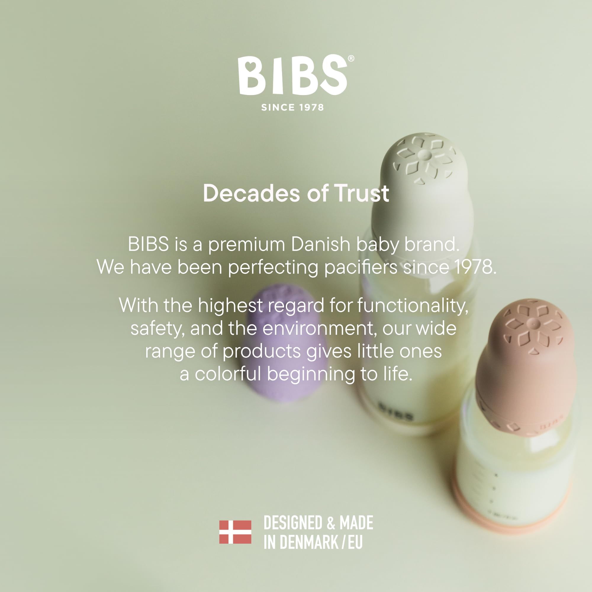 BIBS Boheme glass withstands freezing, microwaving, and boiling temperatures.