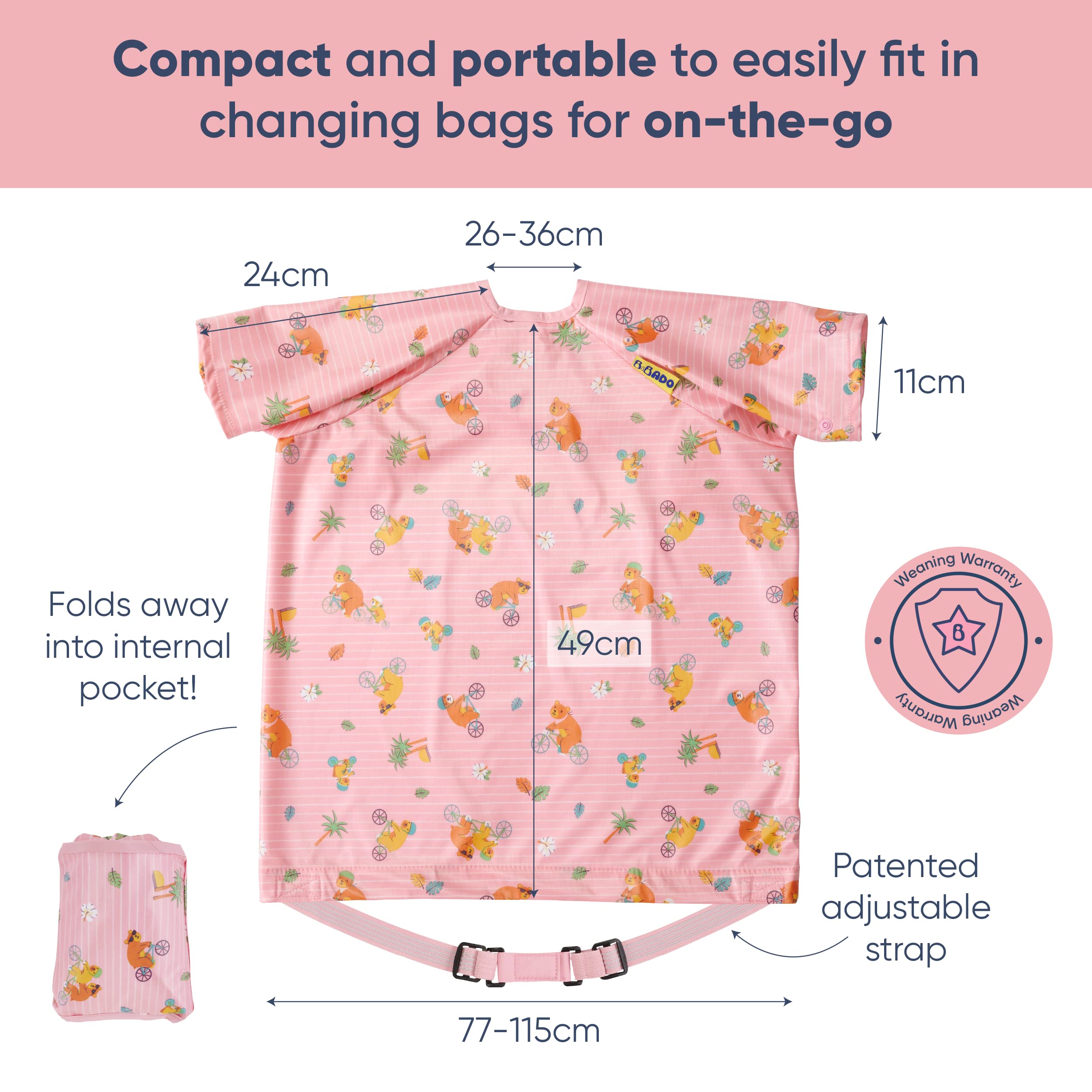 BIBaDO travel-friendly bib set suitable for on-the-go feeding.