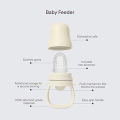 BIBS feeder with freezer-tray compatibility for easy prep.