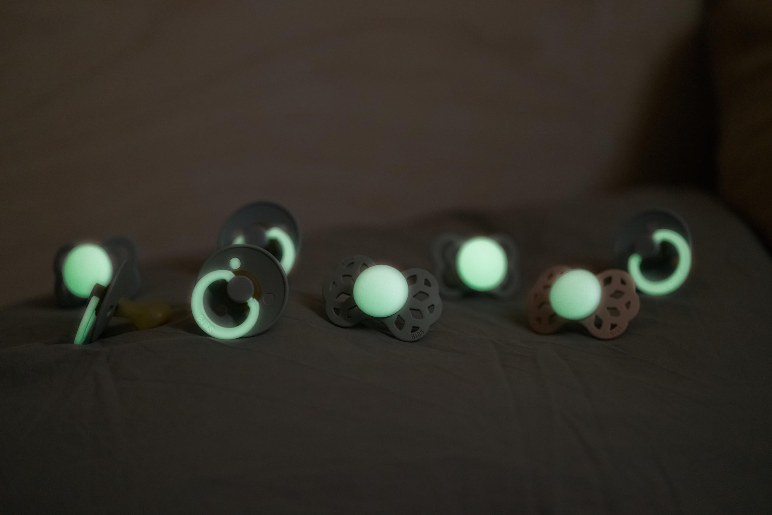 BIBS BPA-free and PVC-free pacifiers for worry-free use.