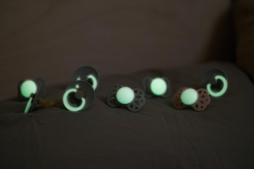 BIBS BPA-free and PVC-free pacifiers for worry-free use.