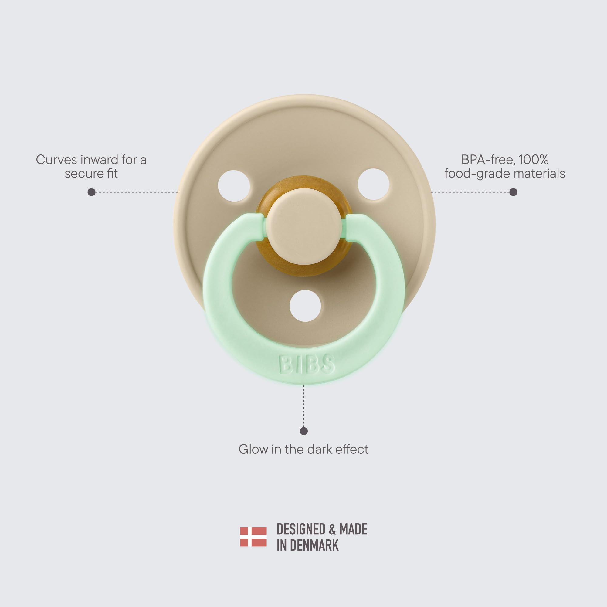 BIBS pacifiers made in Denmark reflect premium craftsmanship.