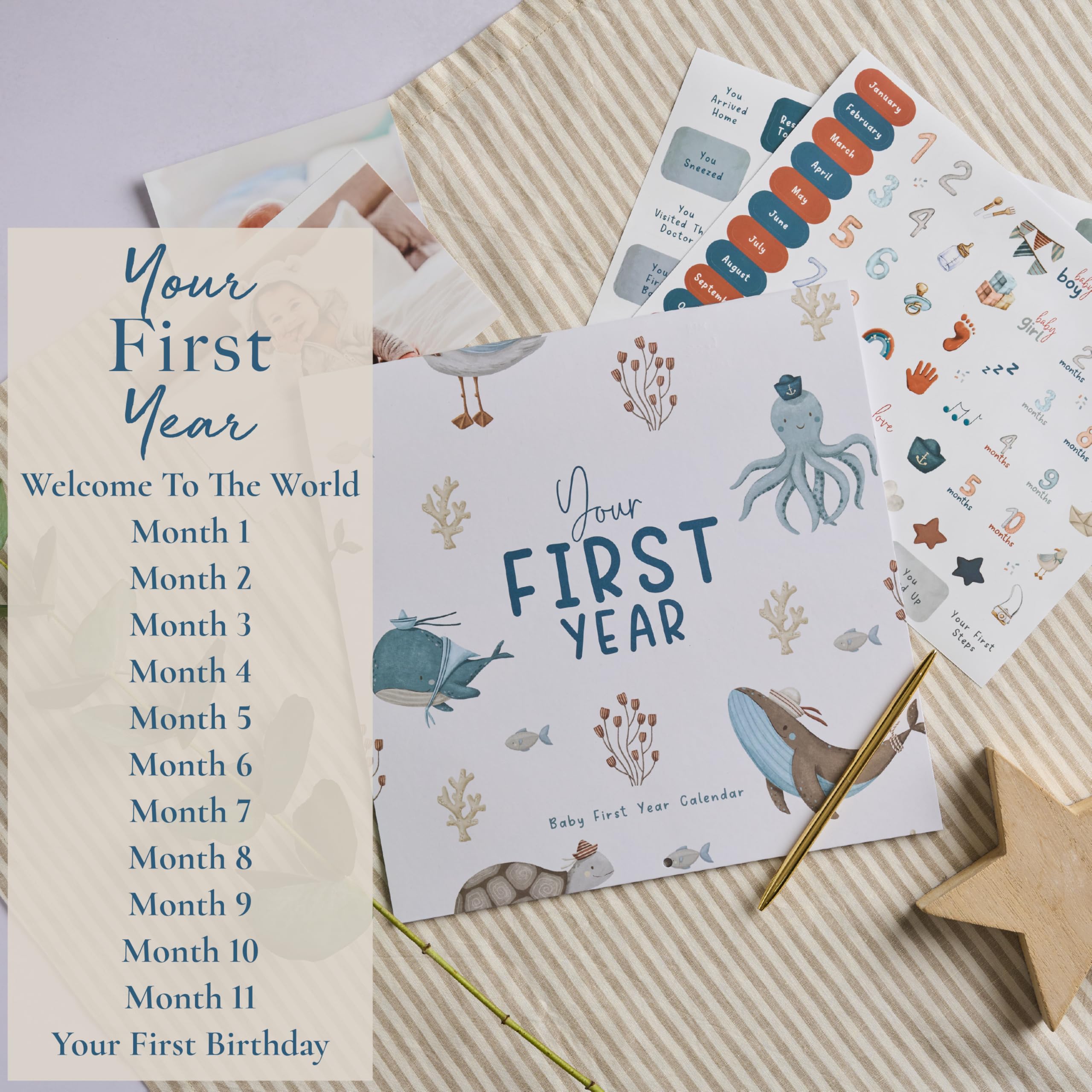 Bibi & Beau unisex design suitable for boys or girls, a shared memory book.