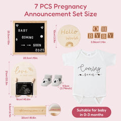 BIBIBLISSBABY felt letter board with customizable captions for photoshoots