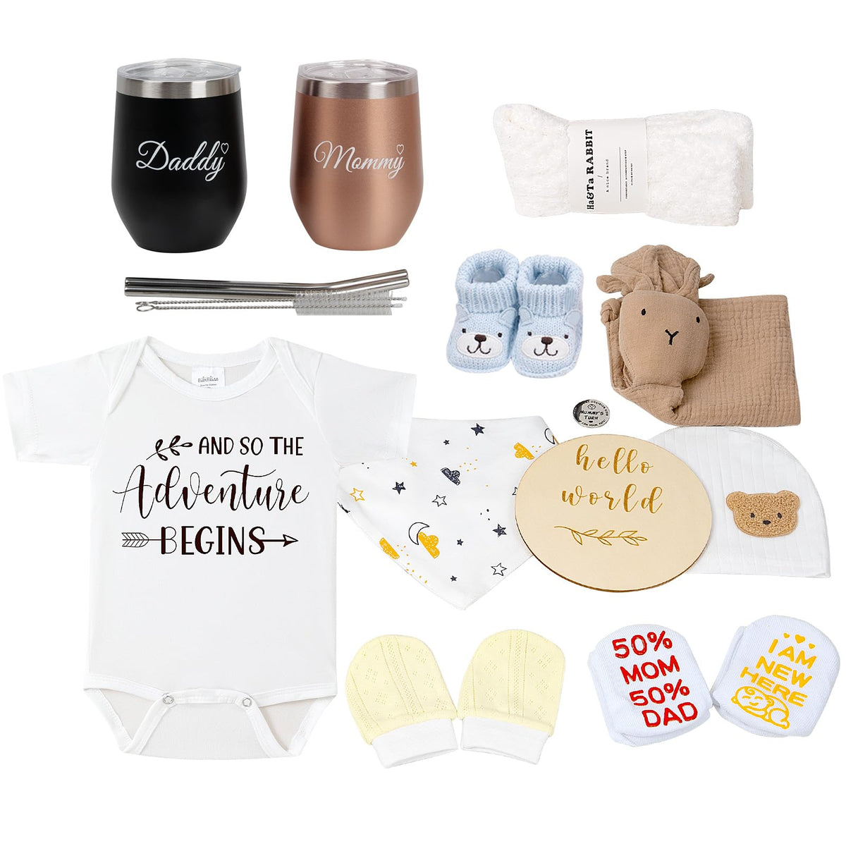 BIBIBLISSBABY gift box with white packaging for pregnancy and postpartum essentials