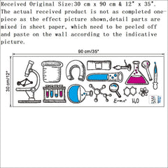 Bibitime beaker and test-tube icons brighten walls for creative science corners.