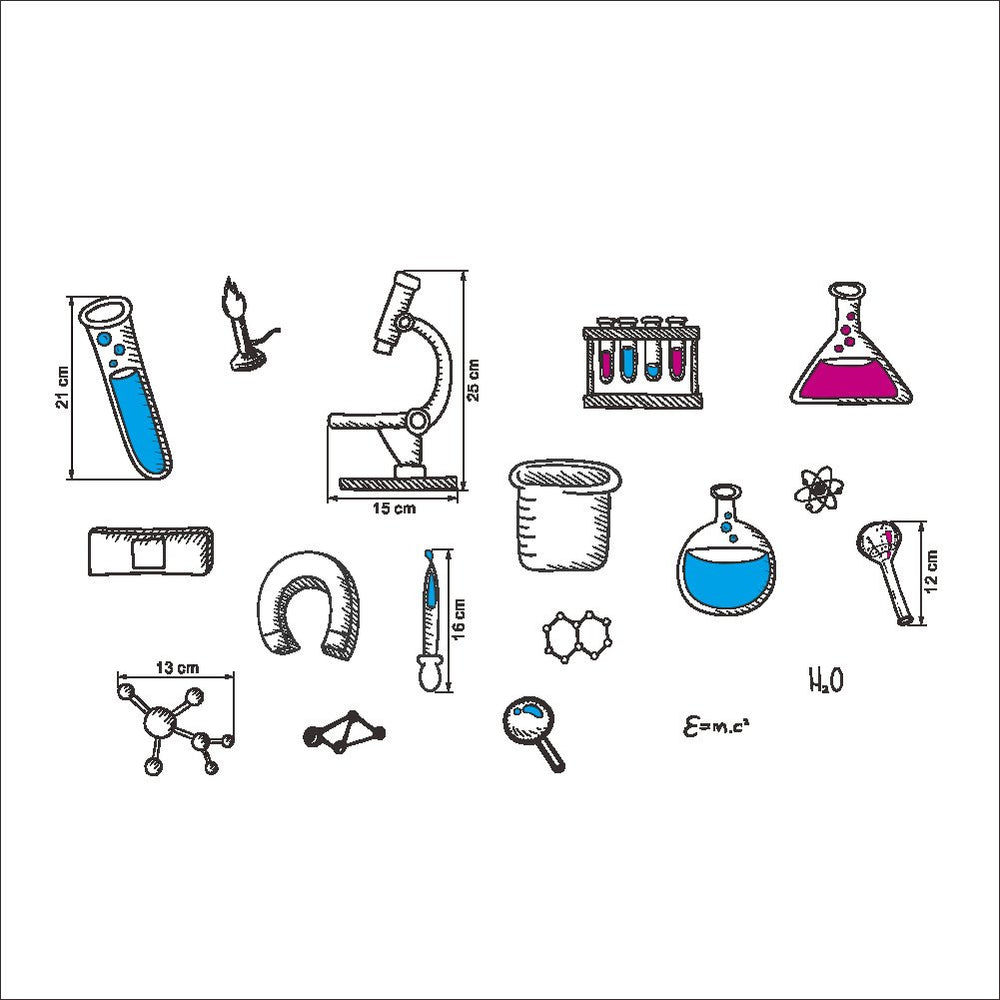 Bibitime chemical-element sticker set adds colorful educational accents to study spaces.