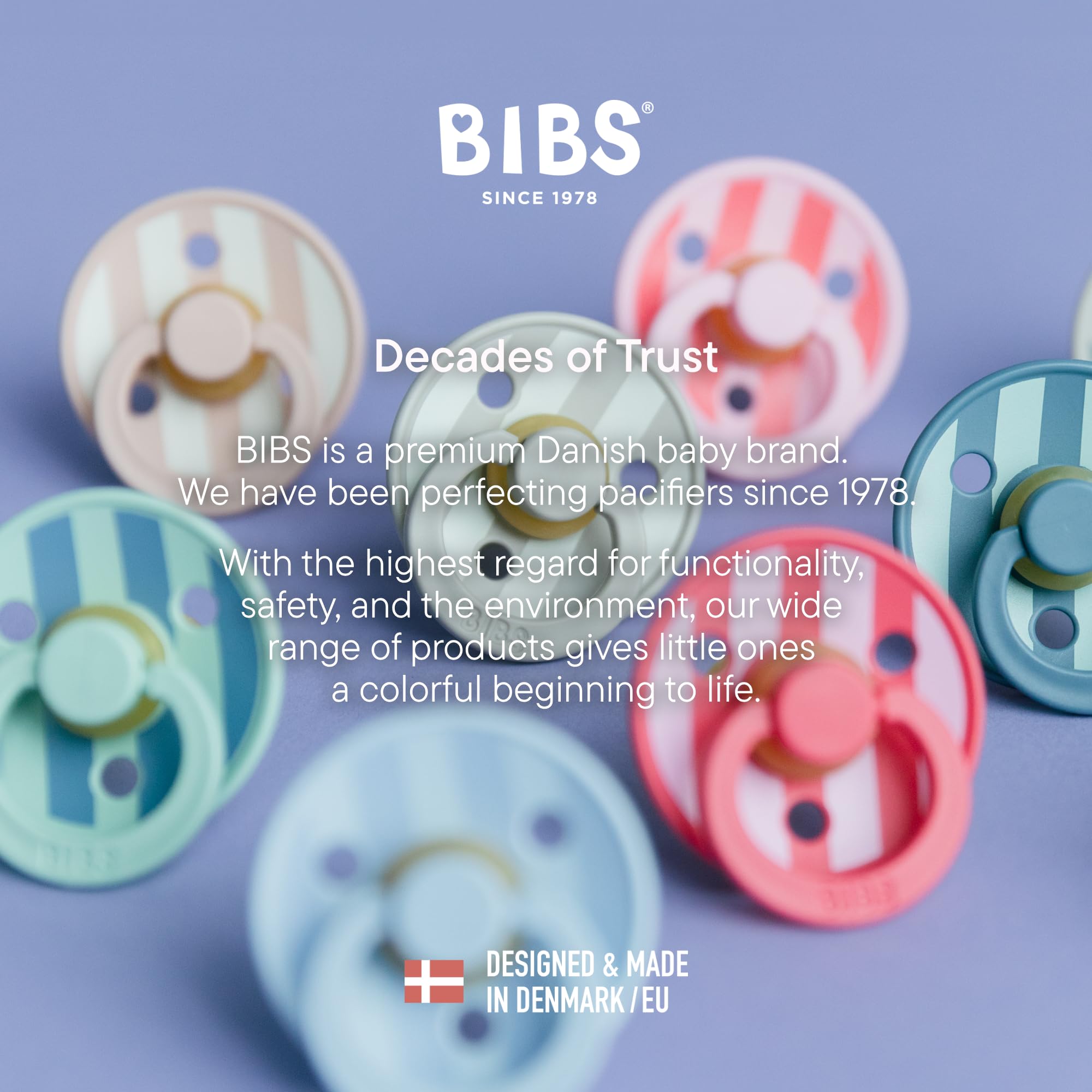 Ivory 4-pack pacifiers offering versatile day and night use