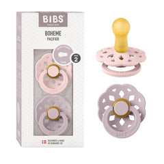 BIBS Boheme pacifier in blossom lilac for natural soothing and timeless style