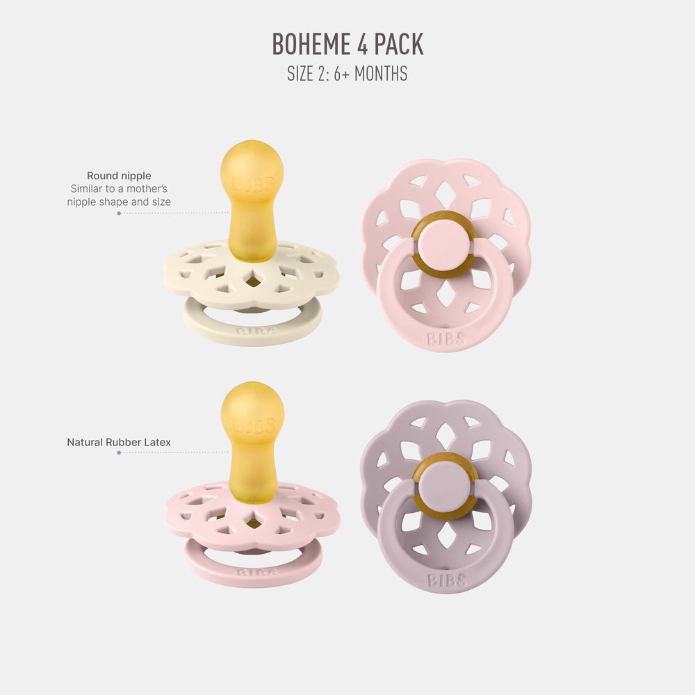 Each blossom mix nipple provides round shape easing sipping for nap time