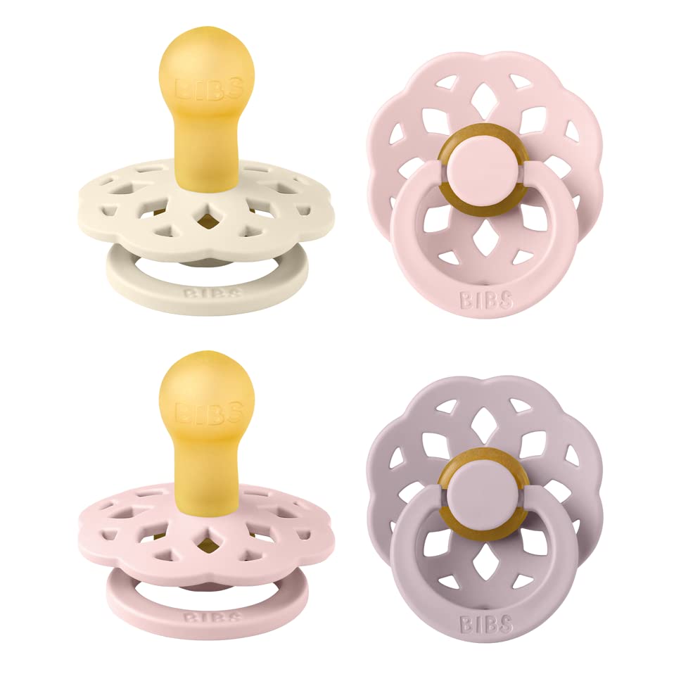 BIBS Boheme soother with round nipple ideal for gentle self-soothing.